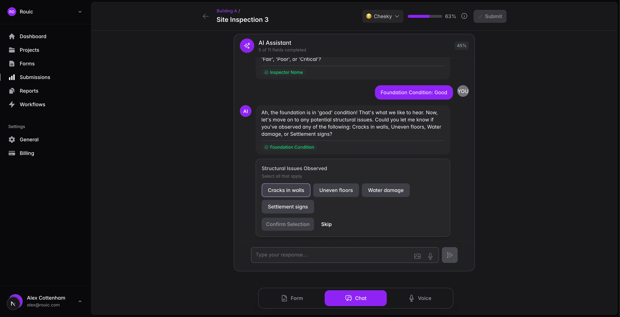 TalkReport - is an AI-powered form and report platform alternate screenshot